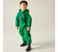 Regatta Mudplay Animal Hooded Waterproof All in One Puddle Suit in Green | Size: 6-12 m Regatta Green 6-12 m