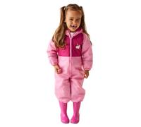 Regatta Kids Mudplay III Waterproof Puddle Suit Hooded Reflective Breathable Rainsuit Pink