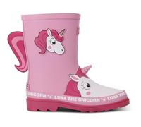 Regatta Children's Mudplay II Wellingtons in Pink, Size 3, Vulcanised Rubber/TECFOAM/Rubber | Charlies