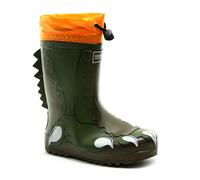 Regatta Unisex Kid's Mudplay Welly Waterproof Boot Wellington, Green (Dark Khaki/Rusty Orange Wm0), 2 (34 EU)