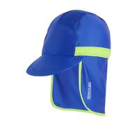 Regatta Kids Neck Protector Cap - Olympian Blue/Sharp Green - 1-3 Years - Olympian Blue/Sharp Green - 85% Recycled Polyester/15% Elastane
