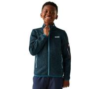 Regatta Kids Newhill Full Zip Marl Fleece Reflective Stretch Winter Layer Jacket Top