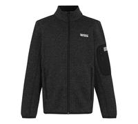 Regatta Kids Newhill Full Zip Marl Fleece Reflective Stretch Winter Layer Jacket Top
