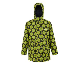 Regatta Kids Orla Kiely Swing Spinning Flower Waterproof Jacket - Navy - 7-8 Years - Navy - 100% Polyester