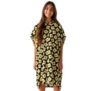 Regatta Kids Orla Kiely Towel Robe Poncho - Spining Flower Black - 9-13YRS