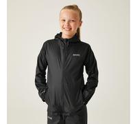 Regatta Kid Pack It Jacket III Waterproof Breatherbale Lightweight Durable Water Repellent Taped Seams Packs Away Jacket - Black, 2