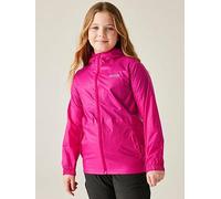 Regatta Kids Pack-it Waterproof Jacket III, Fuchsia, Size 5-6 Years Fuchsia