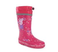 Regatta Kids Peppa Pig Splash Wellies Durable Rubber Wellington Boots Drawcord