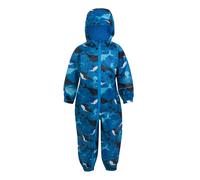 Regatta Kids Pobble Bubbles The Shark Waterproof Puddle Suit - Hawaiian Blue - 24-36 Months - Hawaiian Blue - 100% Polyester