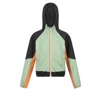 Regatta Kids Prenton II Hooded Soft Shell Jacket - Quiet Green/Seal Grey - 5-6 Years - Quiet Green/Seal Grey
