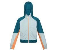 Regatta Kids Prenton II Hooded Soft Shell Jacket - Sea Haze/Gulfstream - 5-6 Years - Sea Haze/Gulfstream