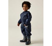 Regatta Kids Puddle Iv Waterproof Oversuit, Navy, Size 3-4 Years Navy