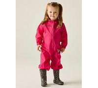 Regatta Kids Puddle Iv Waterproof Oversuit, Pink, Size 2-3 Years Pink