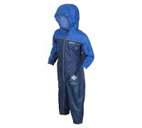 Regatta Kids puddle suit - all in one waterproof for kids - Breathable and rain proof hooded outdoor warm Puddlesuit - reflective trim and taped Seams - playsuit For Boys and Girls