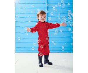 Regatta Kids Rain All in One Suit Paddle Boys Girls Waterproof Nursery