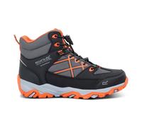 Regatta Kids Waterproof Samaris III Walking Boots Black Blaze Orange, Size: UK Infant 10
