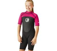 Regatta Kids Shorty Surfing Wetsuit - Black/Duchess/White - 5-6 Yrs