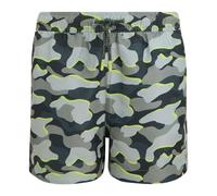 Regatta Kids Skander Camo Swim Shorts - Dark Storm - 3-4 Years - Dark Storm - 100% Recycled Polyester