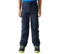Regatta Kids Sorcer III Zip Off Trousers Convertible 2-1 Hiking Walking Pants Navy