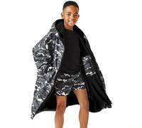Regatta Kids Spirit Of Adventure Changing Robe - Black Camo/Black - 3-5 Yrs
