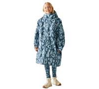 Regatta Kids Spirit Of Adventure Changing Robe - Storm Blue/Leopard Print - 5-9 Yrs