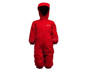 Regatta Kids Splosh II All in One Rainsuit Red rot - Pepper Size:Size 48-60