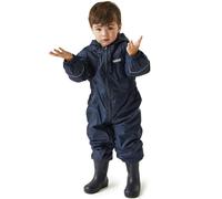 Regatta Kids Splosh III Waterproof And Breathable Insulated Lightweight All-In-One Suit - Navy, Size 6-12 m