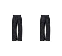 Regatta Kid's Stormbreak Waterproof and Breathable Trousers, Navy, 14 Years (Pack of 2)