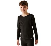 Regatta Kids Thermal Long Sleeve Crew Neck Baselayer Top - Black - 7-8Y
