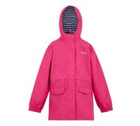 Regatta Kids Unisex Childrens/Kids Ballina Stripe Waterproof Jacket (Pop/Navy/White) - Pink - Size 13Y
