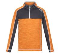 Regatta Kids Unisex Childrens/Kids Hewley Recycled Half Zip Fleece Top (Orange Pepper/Seal Grey) - Size 7-8Y