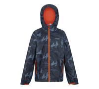 Regatta Kids Unisex Childrens/Kids Lever II Camo Waterproof Jacket (Navy/Tangerine Tango) - Size 13Y