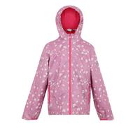Regatta Kids Unisex Childrens/Kids Lever II Printed Waterproof Jacket (Lilas/Light Vanilla/Beaujolais) - Pink - Size 13Y