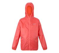 Regatta Kids Unisex Great Outdoors Childrens/Kids Lever II Packaway Rain Jacket (Peach Bloom) - Size 14Y