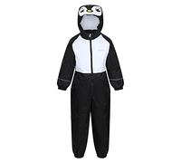 Regatta Mudplay Animal Hooded Waterproof Breathable All in One in Black | Size: 12-18 m Regatta Black 12-18 m