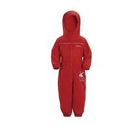 Regatta Unisex Kids All-in-One Waterproof Puddle Suit | Hooded, Durable, Water Repellent, Breathable & Lightweight Rain Suit with Reflective Trims for Boys and Girls