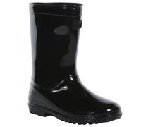 Regatta Kids Waterproof Wenlock Wellies Black, Size: UK9