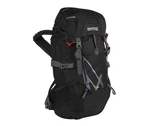 Regatta Kota Expedition Padded Hydration Reflective Travel Hiking Backpack - Black, 25 Litre