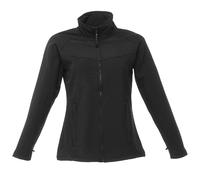 Regatta Womens Ladies Uproar Softshell Wind Resistant Jacket (Black/Black) - Size 16 UK