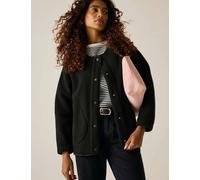 Regatta Lea Borg Full Button Fleece Black
