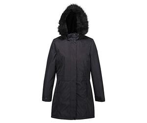 Regatta Lexis Waterproof Breathable Taped Seams Lined Insulated Hooded Jacket - Black, 12