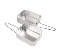 Regatta Lightweight Aluminium Mess Tin Set: Silver Colour: Silver