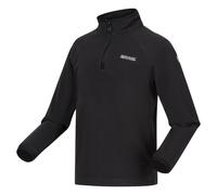 Regatta Loco Half Zip Fleece Black 9-10yrs