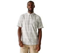 Regatta Men's Lightweight Loran Short Sleeve Shirt Silver Grey Check, Size: L
