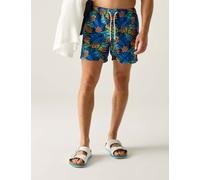 Regatta Loras Floral Quick Dry Pocketed Swim Shorts Blue