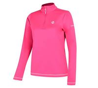 Regatta Lowline Core Stretch Warm Backed Quick Drying Half Zip Ski & Snowboard Active Fleece Layer Stretch Midlayer - Cyber Pink, 14