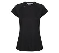 Regatta Luaza Women's Quick-Drying, Stretch, Moisture Wicking, Short Sleeve t-Shirt. Suitable for Walking and Hiking. Black