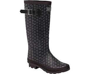Regatta Ly Fairweath Womens Wellingtons Black Animal Print 3 UK