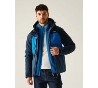 Regatta Maland Waterproof Padded Hooded Jacket Blue Mix