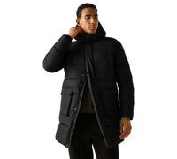 Black male S Regatta Men's Marek Longline Padded Jacket Black, Size: S